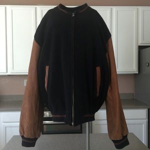 SOLD Leather Varisty jacket